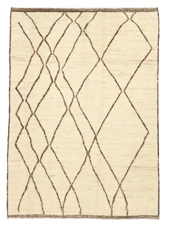 176X242 Tapis Berbère Style Moderne Orange/Beige (Laine, Afghanistan) Carpetvista