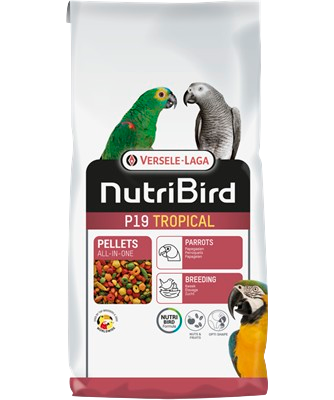 Versele-Laga - NutriBird P19 Tropical (papegøye) 10 kg - Fuglemat & fuglefôr - Fuglepellets - ZOO.no