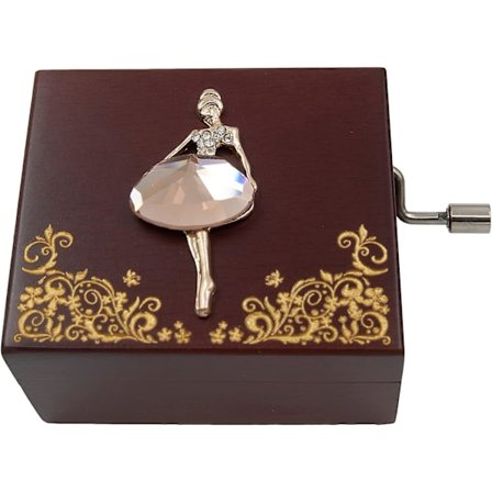 Mini Handcrank Musikbox Melodi Av Fur Elise (Ballerina)
