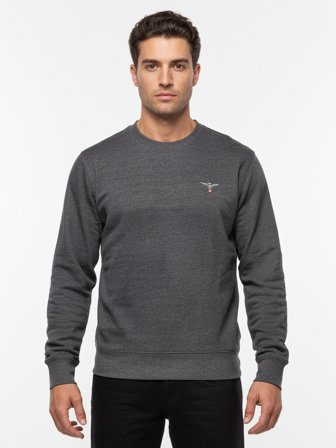 Accademia Militare Felpa Senza Zip Uomo Grigio