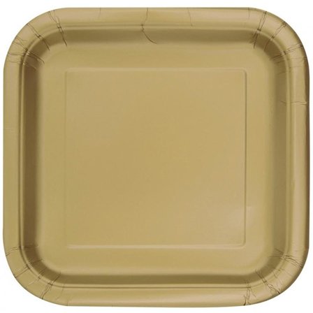 Papperstallrik Guld 23cm - Partyninja.se