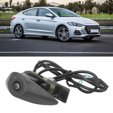 Frontkamera for bil CCD HD Nattvisning Erstatning for Hyundai Elantra Verna Solaris Tucson IX35 I20 I30 I40 M: 68.2‐69.5mm/2.69‐2.74in