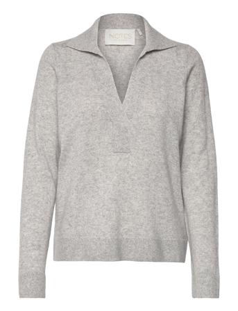 Drew Cashmere Sweater Pullover Striktrøje Grå Notes Du Nord