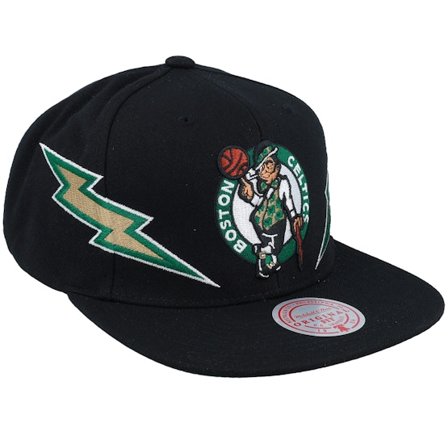 Mitchell & Ness - NBA Schwarz snapback Cap - Boston Celtics Double Trouble Black Snapback @ Hatstore