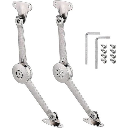 2 stk. Skab Skab Møbel Dør Løfte Støtte Standard Hængsel Stærk Klap og Klapbeslag Ophold Låg til Køkkenskab Dør Skab Legetøjskasse