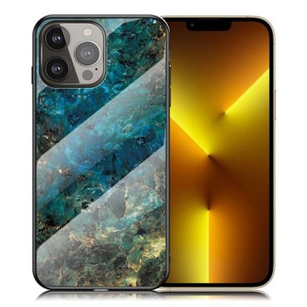 Fantasy Marmor iPhone 13 Pro Max skal - Smaragd Marmor