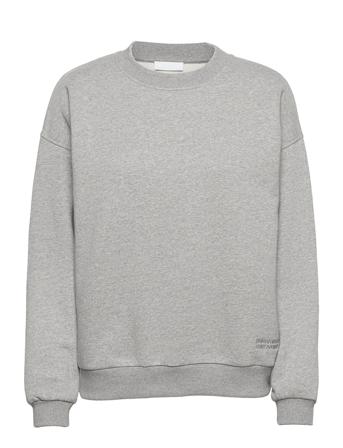 2Nd Sweat Tt Organic Brushed Sweat Sweat-shirt Tröja Grå 2NDDAY
