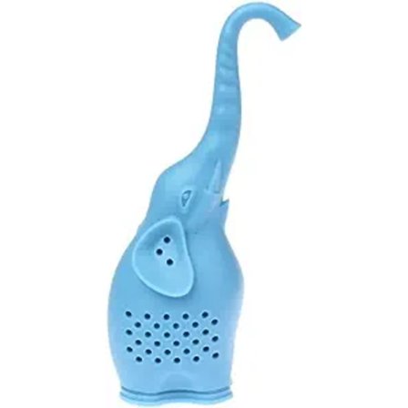 Dyre te-infuser sød lille elefant silikone te-si, kaffe løs blad si, filter diffuser te tilbehør (farve: grøn)