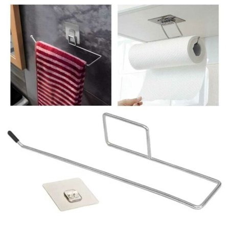 Selvbehandelshåndkleholder for vegg rustfritt stål