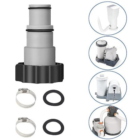 2st Set Gängade pumpslangadaptrar för Intex Fit Aru