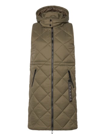 Crgaiagro Waistcoat Vests Padded Vests Grønn Cream*Betinget Tilbud
