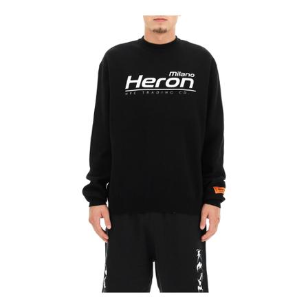 Heron Preston Hp trading logo Trui , Zwart , Heren , Maat: L