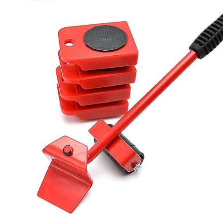 Møbelløfter til tungt møbler med sæt af 4 hjul til nem flytning af tungt møbler