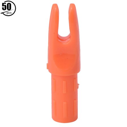 50 stk. 6,2 mm ABS-plastik pile-nok udskiftning til udendørs jagt bueskydningstilbehør