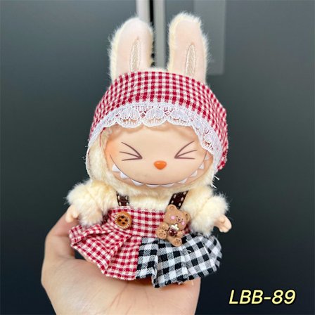 Labubu Klädset Docktillbehör för 15/17cm Labubu