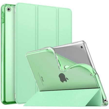 iPad 10.2 Etui (Grøn, iPad Ikke Inkluderet) til 2021 iPad 9. Gen/2020 iPad 8. Gen/2019 iPad 7. Gen, Blød Mat Bagside med 10.2" iPad Stativ