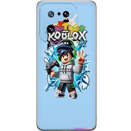 Kompatibelt Mobilskal till Xiaomi Xiaomi 13 Pro Färgstark Roblox-karaktär med handkontroll och energifylld splash art design, perfekt för barnrum o