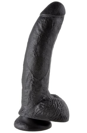 Pipedream King Cock With Balls Black 23 cm Dildo