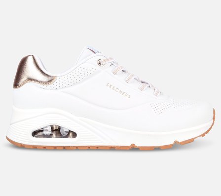 Skechers, Uno - Shimmer Away, 40, Hvid, Dame