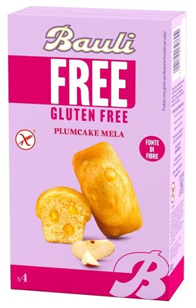 Bauli Free Plumcake Mela 4 Pezzi da 33 g
