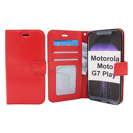 Crazy Horse Wallet Motorola Moto G7 Play