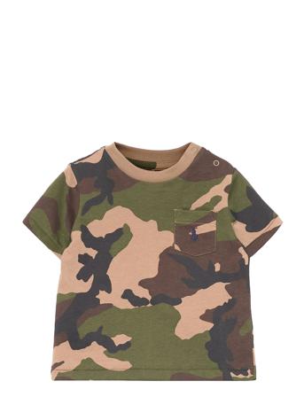 Camo Cotton Jersey Pocket Tee Green Ralph Lauren Baby