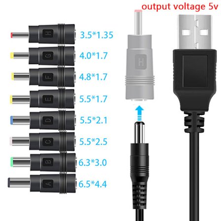 USB till power 5V till 12V Boost Converter 8 Adaptrar USB