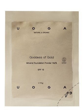 Uoga Uoga Uoga Uoga Mineral Foundation Powder Refill, Goddess Of Gold 10G - 10 g