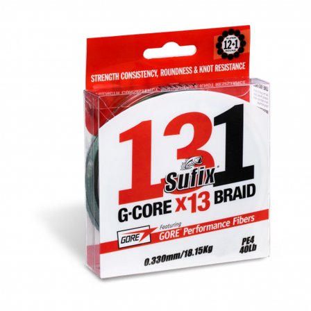 Sufix 131 G-Core Braid 150m Grün, 0,285mm