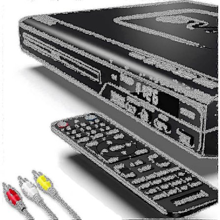 DVD-spelare för TV Blu-ray DVD med fjärrkontroll