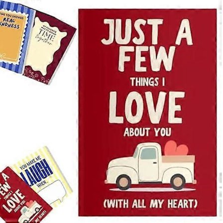 Bare noen få ting jeg elsker ved deg - Fyll ut kjærlighetsbokgave til par, romantisk minnedagbok med veiledende spørsmål