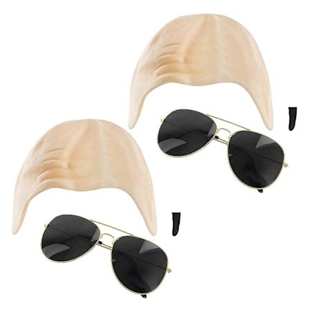 Mr. Worldwide Skaldet Hætte & Solbriller Sæt, Kendisikon Udklædning Pitbull Kostume Tilbehør Sæt - Perfekt