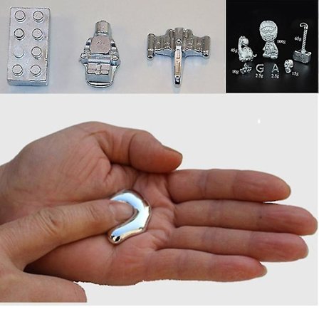 Gallium Metall Låg Smältpunkt Metall