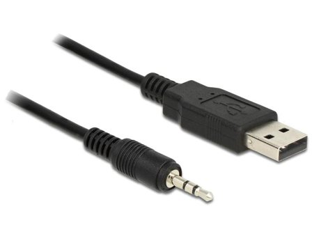 Delock Cable USB TTL male > 2.5 mm 3 pin stereo jack male 1.8 m (3.3 V) - seriell adapter - USB