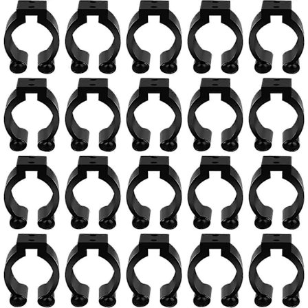 20 stk. fiskestangsholderclips, vægmonteret fiskestangsholder, stick clip opbevaringsclips klemmer rack organizer, fiskestang rack til garage billia