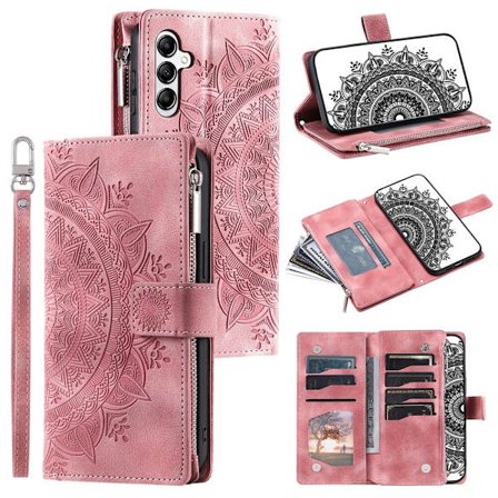 Til Samsung Galaxy A17 / A26 tegnebogscover Cover Shell Mandala Blomstermønster