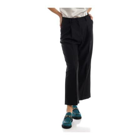 Manila Grace, Wide Trousers Zwart, Dames, Maat:M
