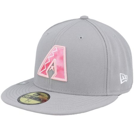 New Era - MLB Grå fitted Keps - Arizona Diamondbacks MLB22 Mothers Day 59FIFTY Grey Fitted @ Hatstore