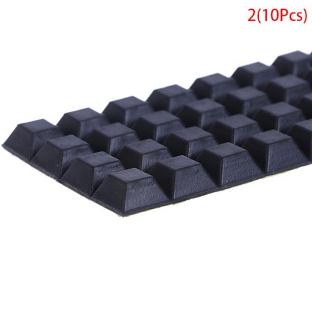 40st fyrkantiga gummifötter självhäftande stötfångare Dörr Buffer Stop