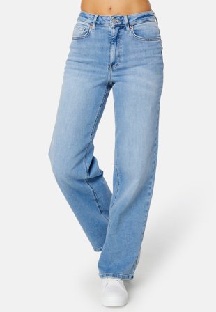 ONLY - Onlmadison Blush HW Wide - Light Blue Denim - Kläder - - Bubbleroom