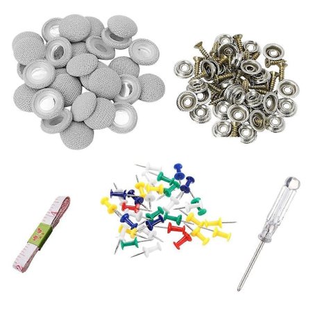 60 stk DIY Reparasjonssett for Taktrekk Fiks Hengende Taktrekk Nålspenne Skrue Uten Lim for Lastebil/Bil Skrue