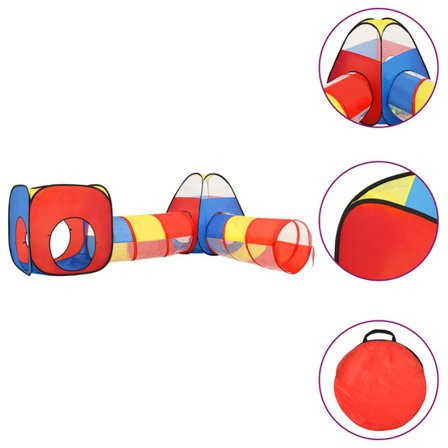 VidaXl Lektält För Barn Flerfärgad 190X264X90 Cm-1 - Litenleker