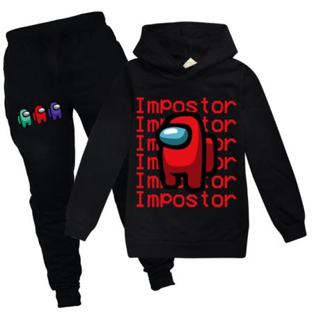 Among Us Game Impostor Set Hoodie Kids Boys Outfit Tops Byxor