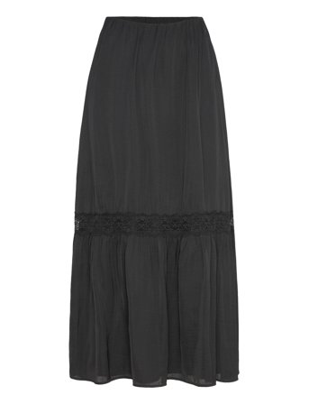 Gina Tricot Maxi Skirt - Black - S