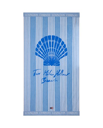 Lexington Long Island Beaches -rantapyyhe puuvillavelouria, sininen
