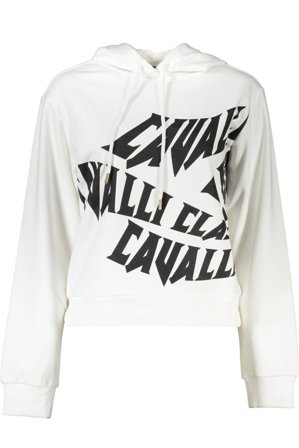 Cavalli Class Felpa Senza Zip Donna Bianco