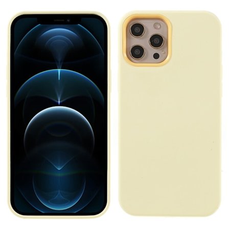 IPhone 12- 12 Pro silikonskal - Cream Yellow