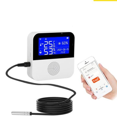 Temperatur fuktighet Sensor Elektronisk Digital Hygrometer Detektor Innendørs Smart Hjem Termometer