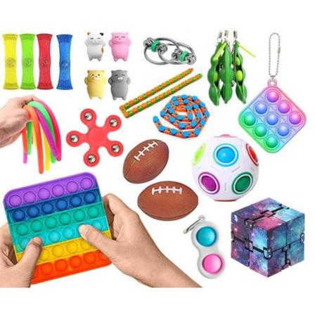 New Pro 26 St. Fidget Pop It Toys Set Pack För Barn Och Vuxna