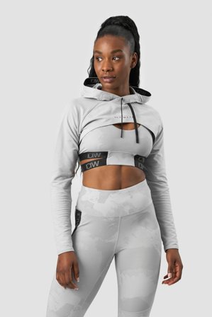 Ultimate Training Cropped Hoodie Light Grey